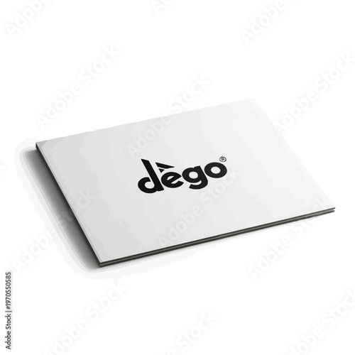 Clean white notebook with black logo on a plain background.