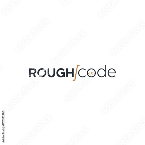 Rough Code Logo Design.