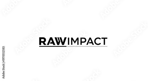 Raw Impact Logo Design for Business and Technology Solutions.