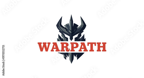 Warpath Logo Emblem Featuring a Fierce Warrior Helmet.