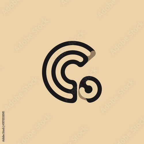Abstract Letter C Logo Design.