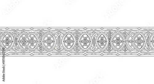 Intricate Metalwork Ornate Pattern Design.