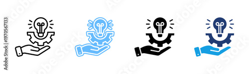 Digital Adoption icon set multiple style collection