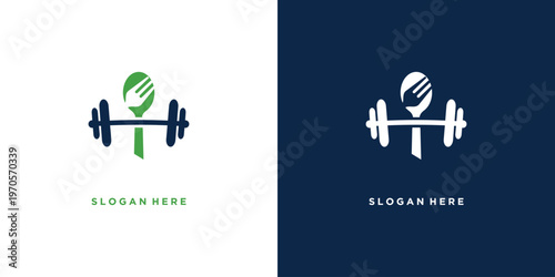 Fitness and Nutrition Logo Design A Balanced Approach to Health.