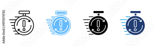 Incident Response icon set multiple style collection