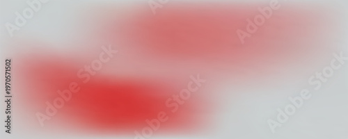 Abstract Red Ink or Smoke Blooms on Gray Background with Vaporous Soft Focus