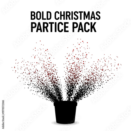 Black Christmas Tree Particle Effect.
