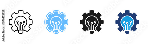It Modernization icon set multiple style collection