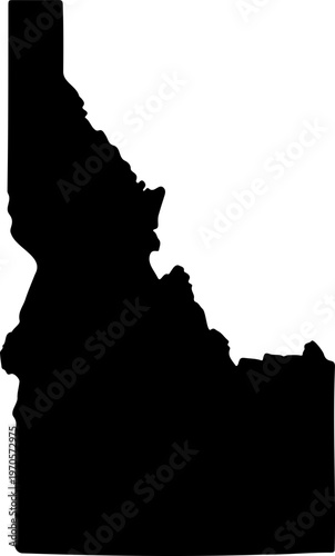 Isolated vector illustration featuring a black silhouette outline map of the country and a national flag symbol on a white background for geography and state land nation themes