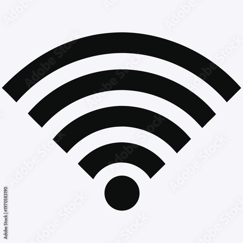 Modern Internet Signal Icon Clean Minimal Design