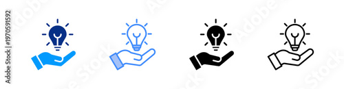 Opportunity Multiple Style Icon Set Vector 