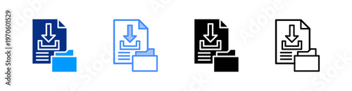 Download Multiple Style Icon Set Vector 