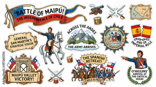 Battle of Maipu Independence Chile General San Martin