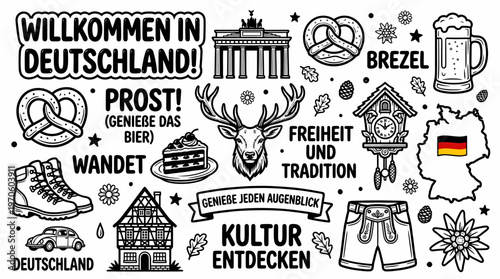 Germany Culture Icons: Oktoberfest, Travel, Food, Landmarks