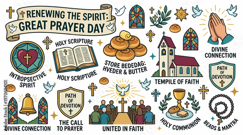 Great Prayer Day Christian Symbols and Icons