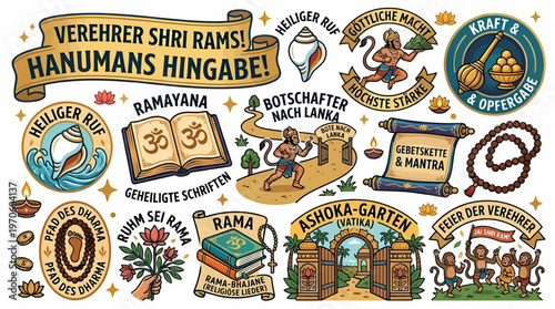 Hanuman Hindu Mythology Ramayana Symbols