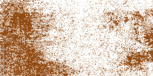 A macro closeup of sesame seeds and brown sugar scattered on bread creates a grunge pattern with a rusty orange texture and rough surface detail