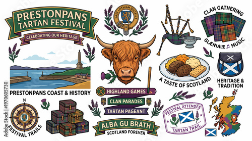 Scottish Tartan Festival Celebration and Highland Culture