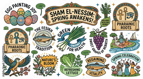 Sham El-Nessim Spring Celebration: Eggs, Fish, Onions, Grapes