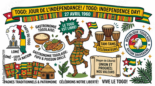 Togo Independence Day Celebration - Culture, Food, Flags