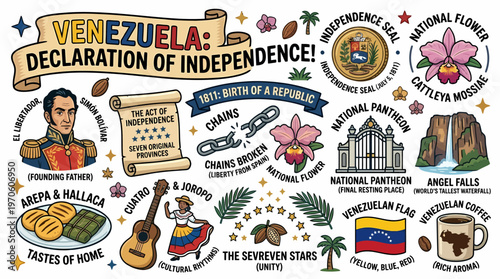 Venezuela Declaration of Independence Symbols and Culture