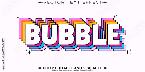Retro sticker text effect, editable 70s and 80s text style