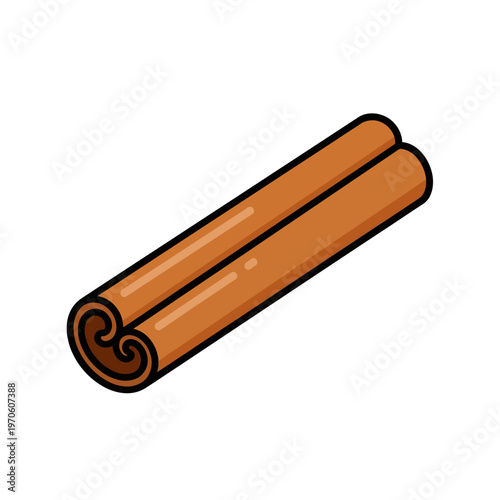 Colorful Cinnamon Stick Vector Illustration
