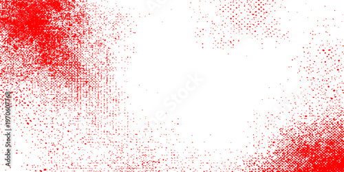 Red watercolor ink splash and blood splatter pattern with a grunge texture design on a red banner wallpaper illustration