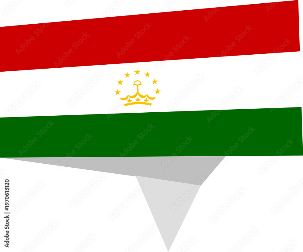 Fototapeta premium tajikistan flag