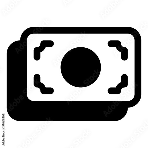 Cash icon for money, payment and transaction