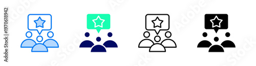 Customer Insights Multiple Style Icon Set Vector 