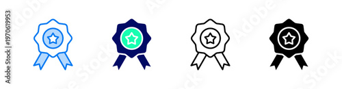 Quality Multiple Style Icon Set Vector 