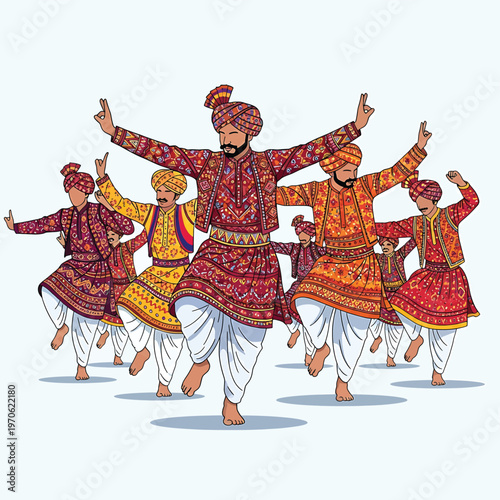 Group of men in traditional dance 3.
