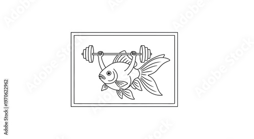 Goldfish Lifting Weights, Fitness, Strength Training, Healthy Lifestyle, Gym Workout