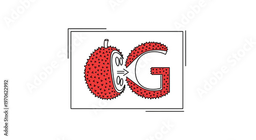 Gourd Fruit and Letter G Logo Design - Healthy Food Concept