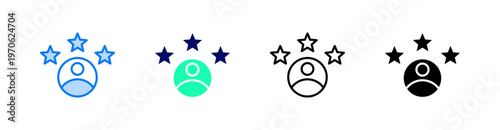 Experience Multiple Style Icon Set Vector 