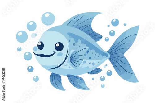 vector illustration of a fish