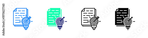 Defining Multiple Style Icon Set Vector 