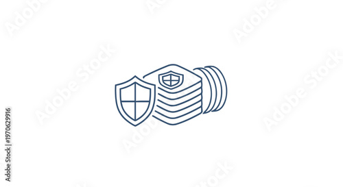 Conceptual Illustration of Security and Financial Protection.
