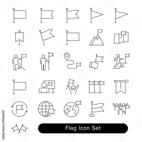 旗アイコンセット