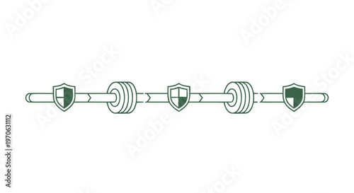 Conceptual illustration of security, protection, and data integrity.