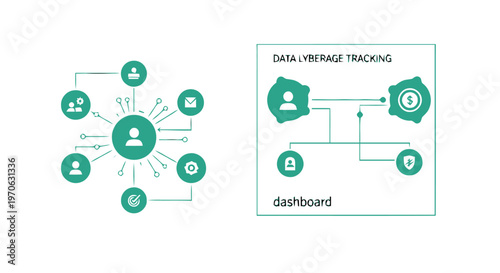 Data Leverage Tracking Dashboard - Visualizing Connections and Information Flow.