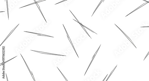 Abstract Scattered Diagonal Lines Pattern Background on Isolated White Background