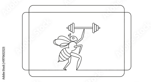 Strong Bee Lifting Weights, Fitness, Strength, Healthy Lifestyle