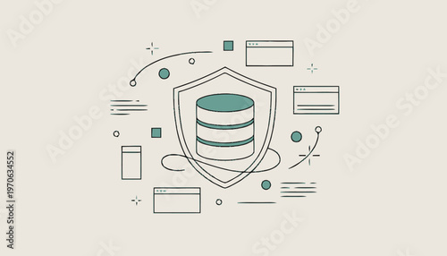 Data Protection Shield with Database Security and Cyber Defense.