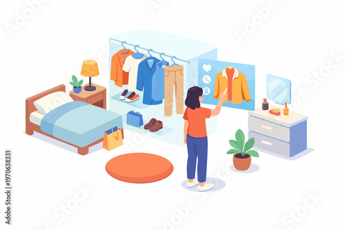 Augmented reality retail experience for home clothes shopping