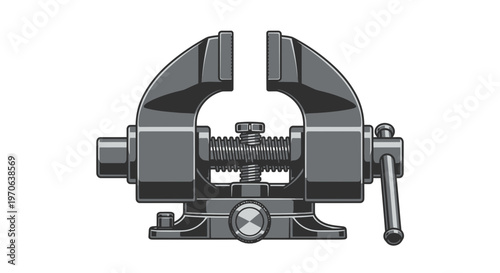 Heavy Duty Metal Vise Tool for Workshop and Industrial Applications