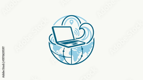 Global Internet Connectivity and Wireless Technology Concept