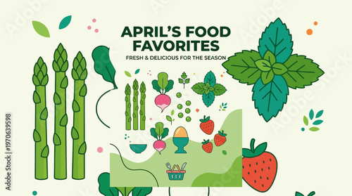 April's Food Favorites Fresh Seasonal Produce