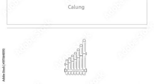 Pan Flute Musical Instrument Line Art Icon Vector Illustration